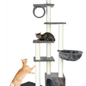 TRIXIE Kratzbaum Madrid deckenhoch 245-270cm platingrau Sofort Bestellen
